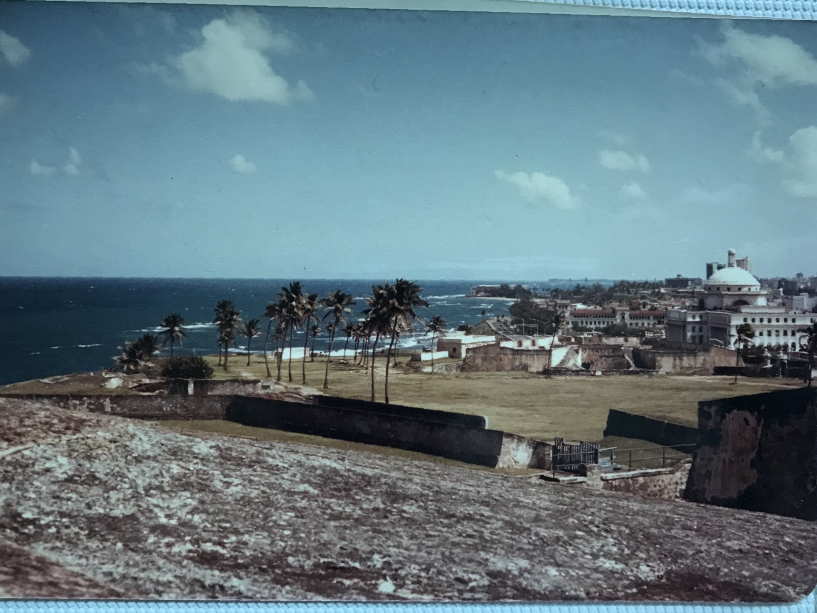 A European coastal town, archival photograph from the Alams' travels
